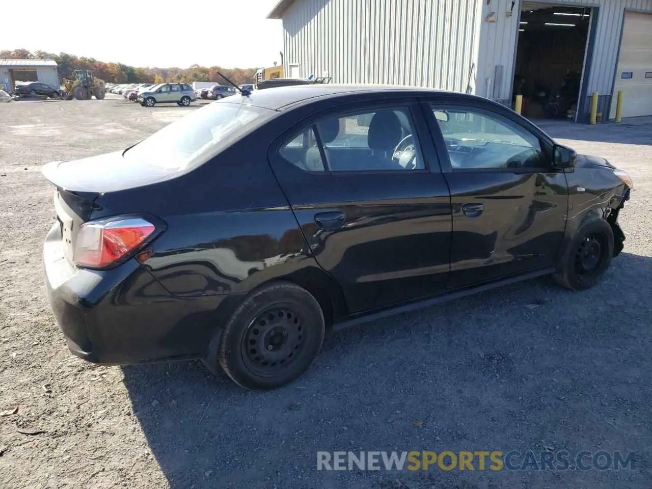 3 fotografías del automóvil dañado ML32FUFJ8MHF01679 MITSUBISHI MIRAGE 2021