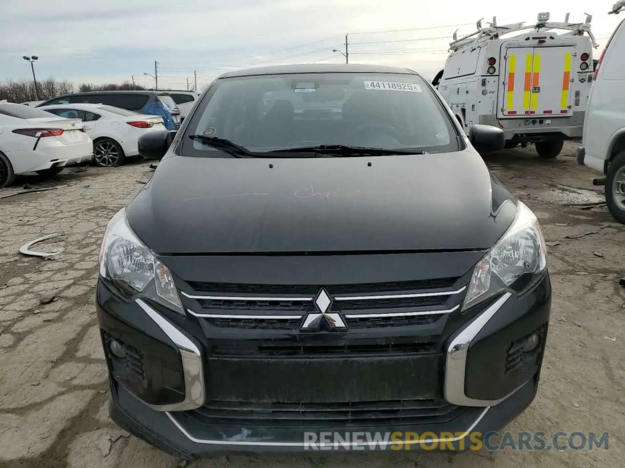 5 fotografías del automóvil dañado ML32FUFJ8MHF04582 MITSUBISHI MIRAGE 2021