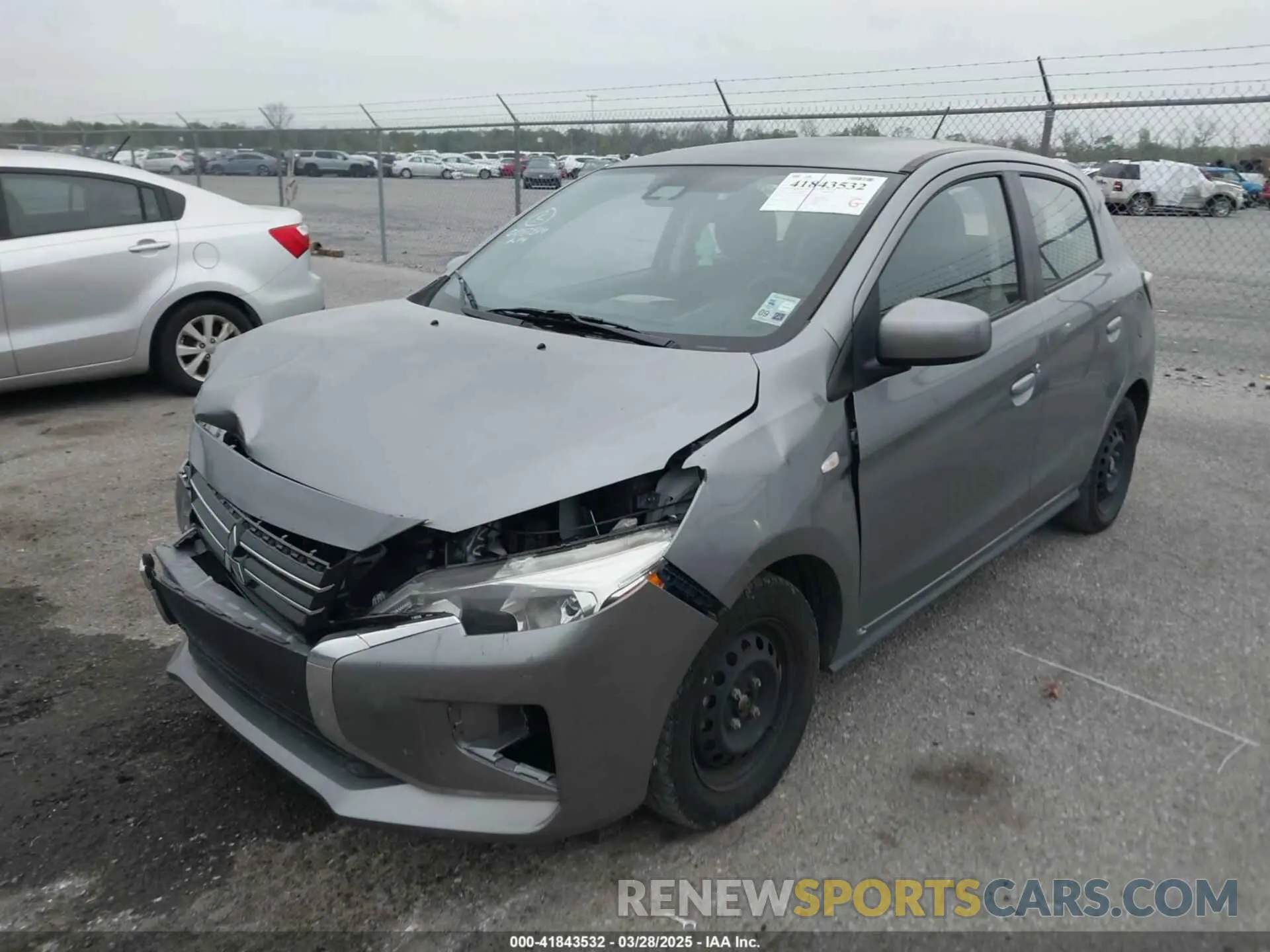 2 fotografías del automóvil dañado ML32AUHJ0NH008816 MITSUBISHI MIRAGE 2022