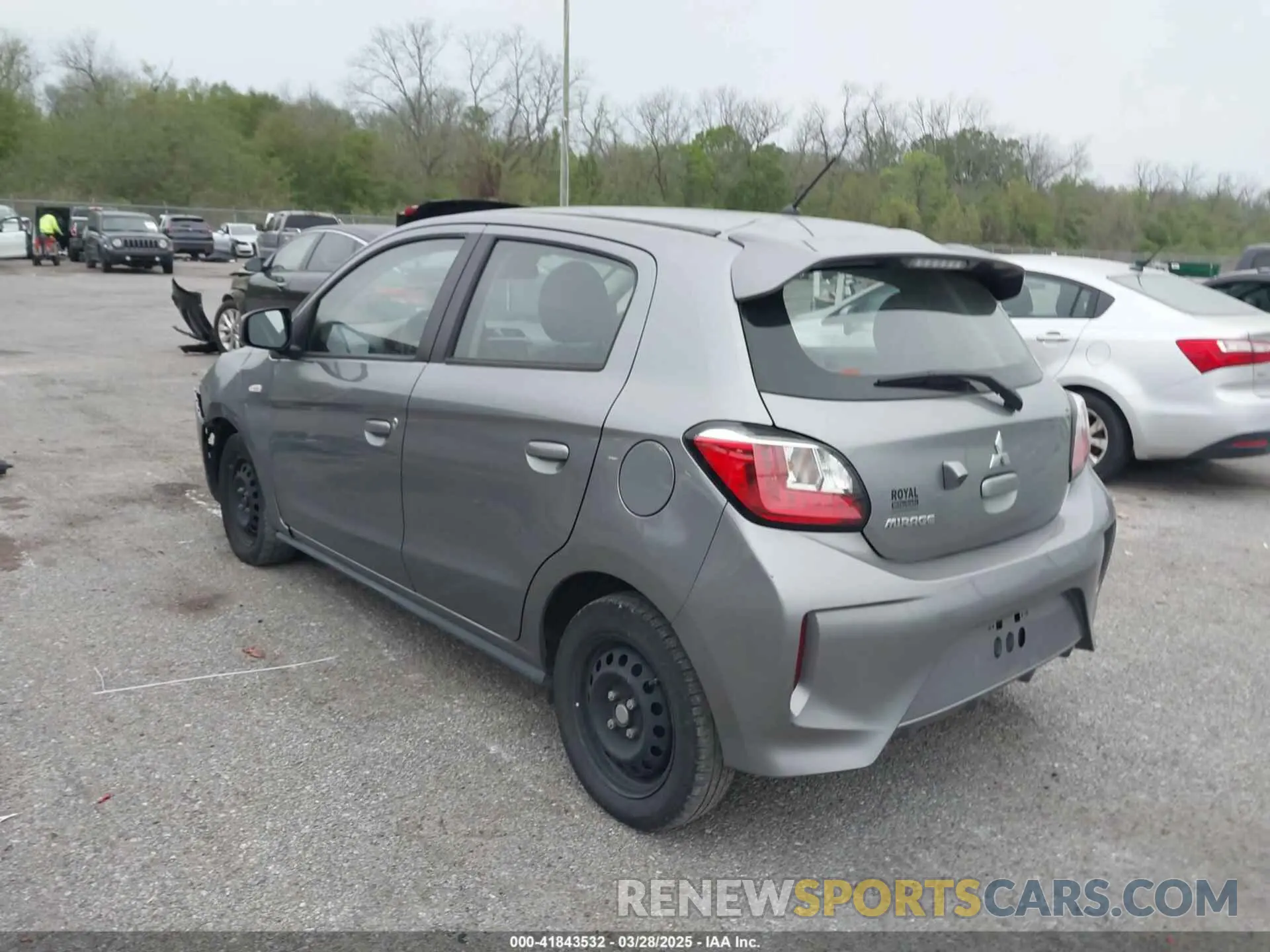 3 fotografías del automóvil dañado ML32AUHJ0NH008816 MITSUBISHI MIRAGE 2022