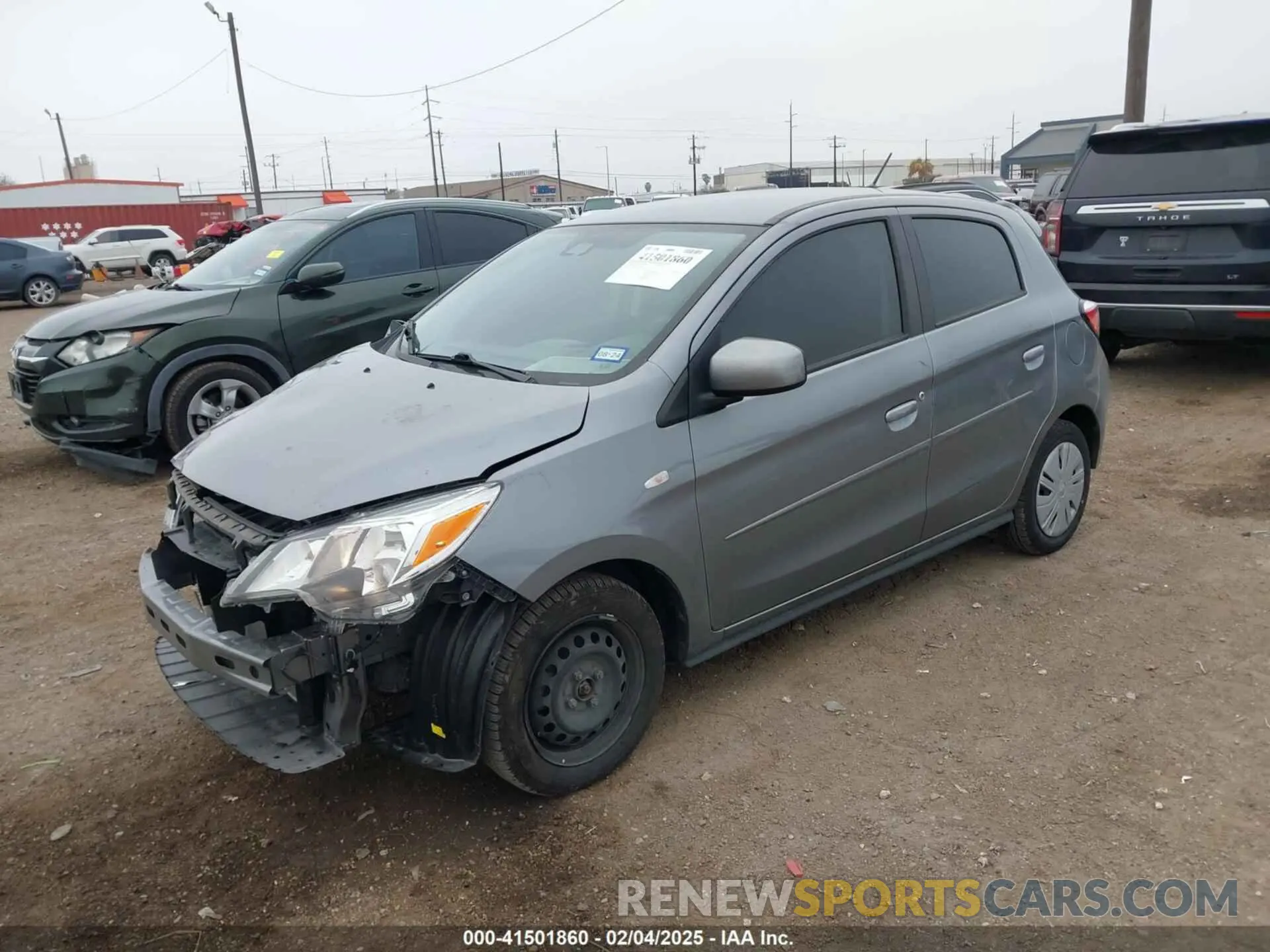 2 fotografías del automóvil dañado ML32AUHJ3NH008941 MITSUBISHI MIRAGE 2022