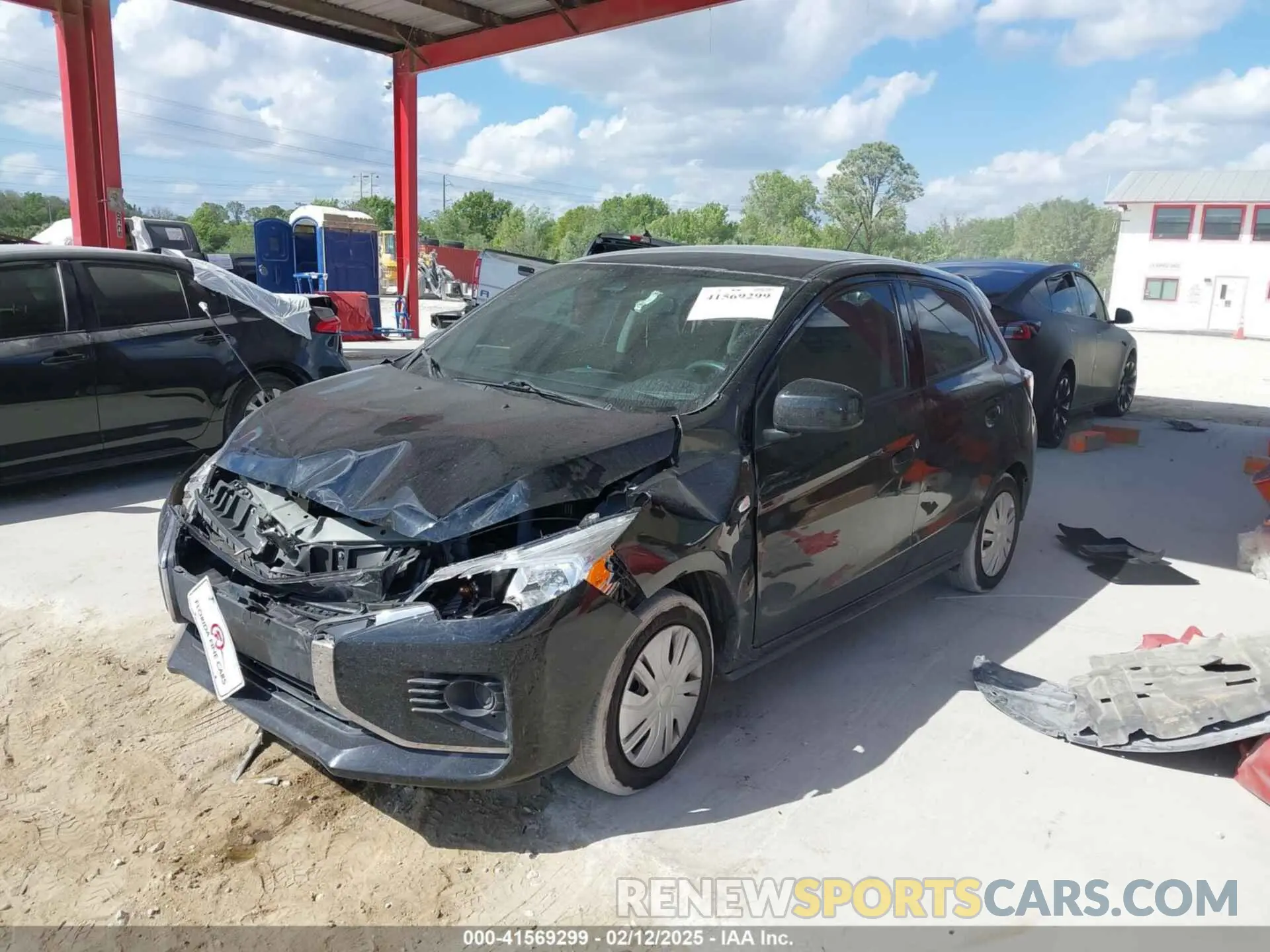 14 fotografías del automóvil dañado ML32AUHJ4NH004879 MITSUBISHI MIRAGE 2022