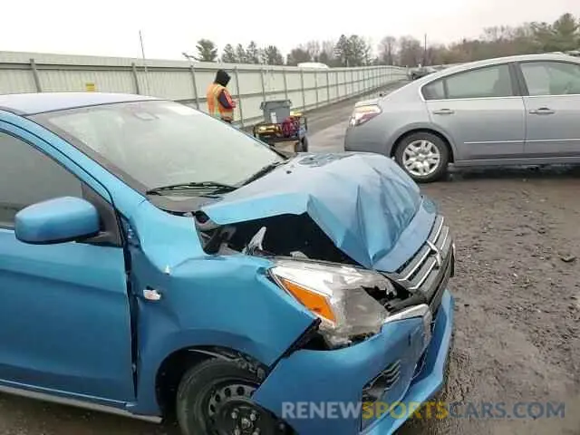 10 fotografías del automóvil dañado ML32AUHJ4NH008432 MITSUBISHI MIRAGE 2022
