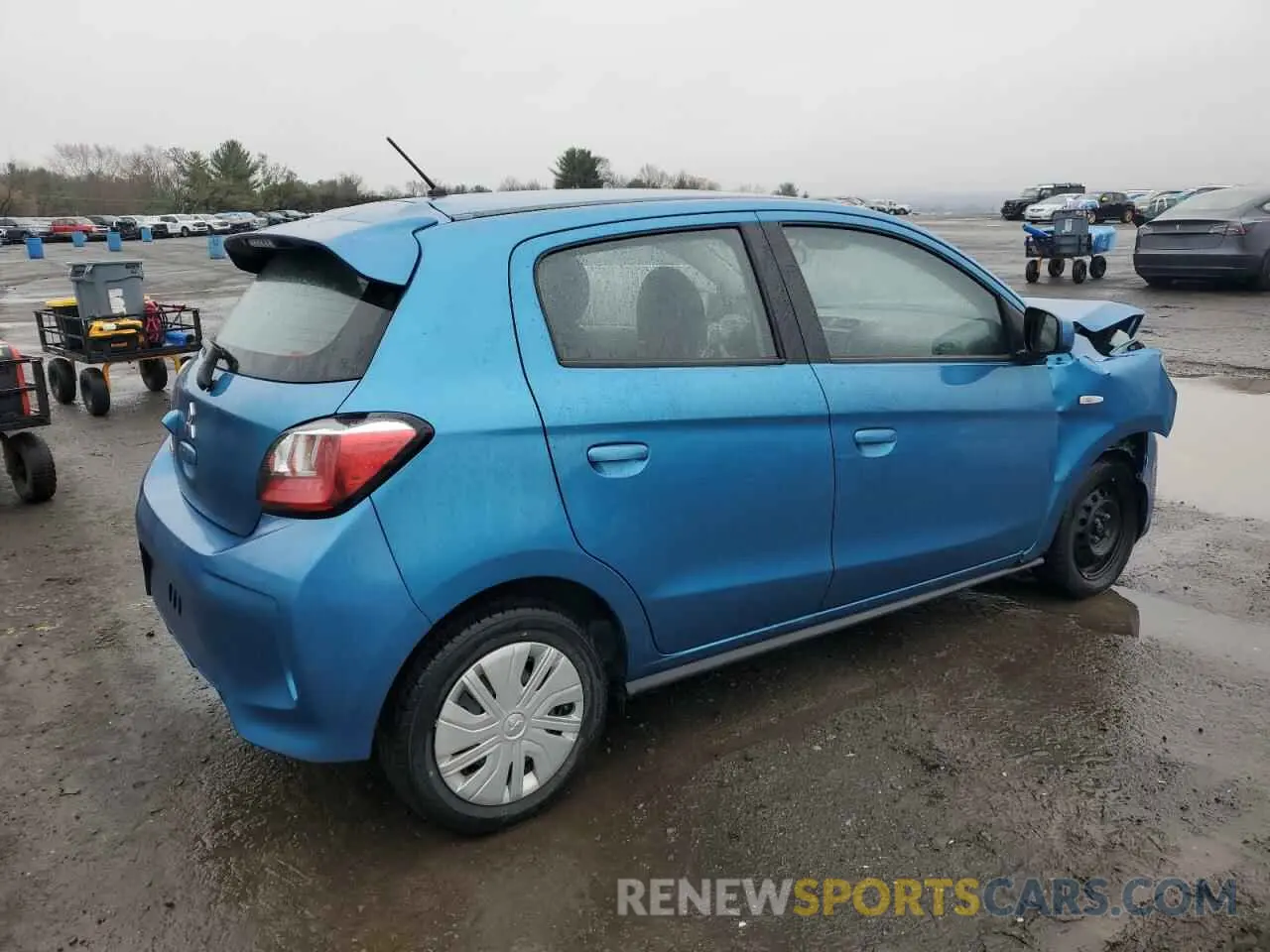 3 fotografías del automóvil dañado ML32AUHJ4NH008432 MITSUBISHI MIRAGE 2022