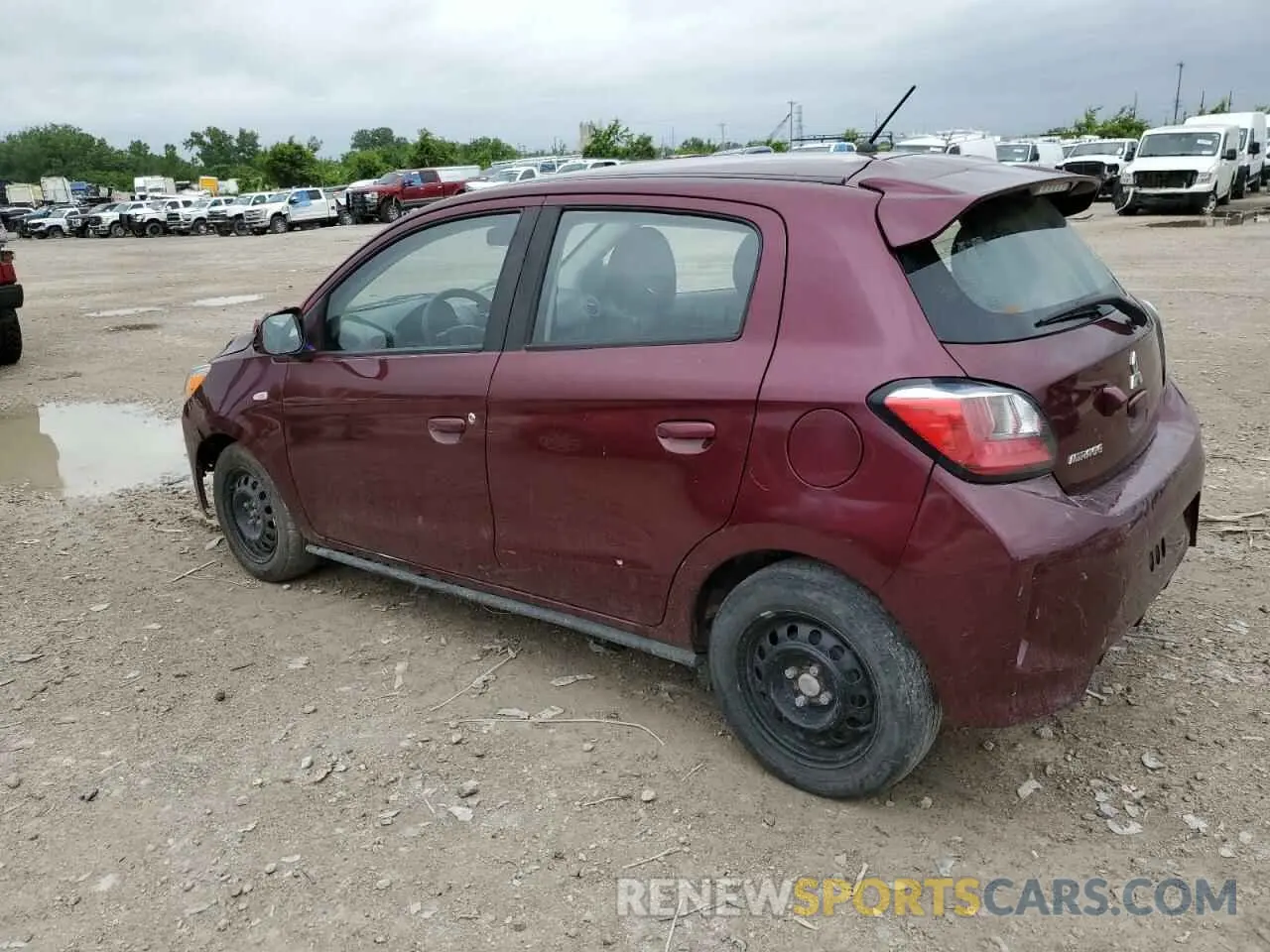 2 fotografías del automóvil dañado ML32AUHJ4NH009497 MITSUBISHI MIRAGE 2022
