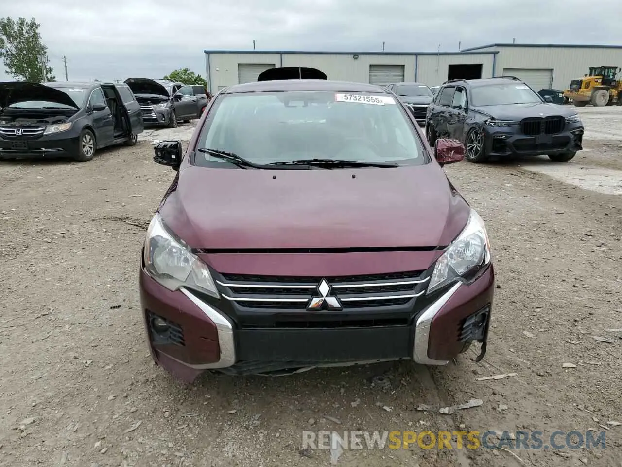 5 fotografías del automóvil dañado ML32AUHJ4NH009497 MITSUBISHI MIRAGE 2022