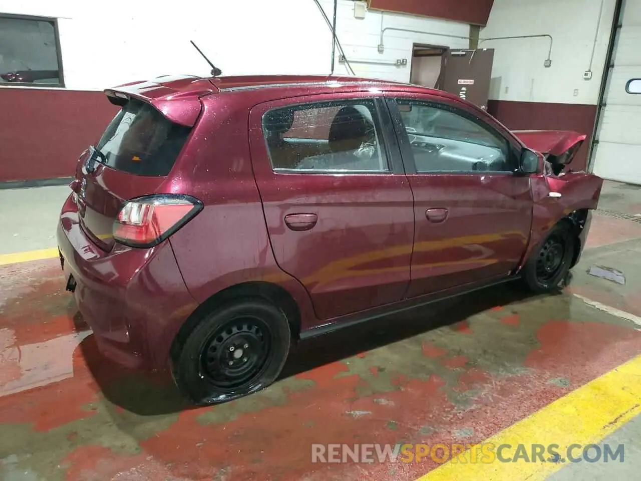 3 fotografías del automóvil dañado ML32AUHJ7NH006531 MITSUBISHI MIRAGE 2022