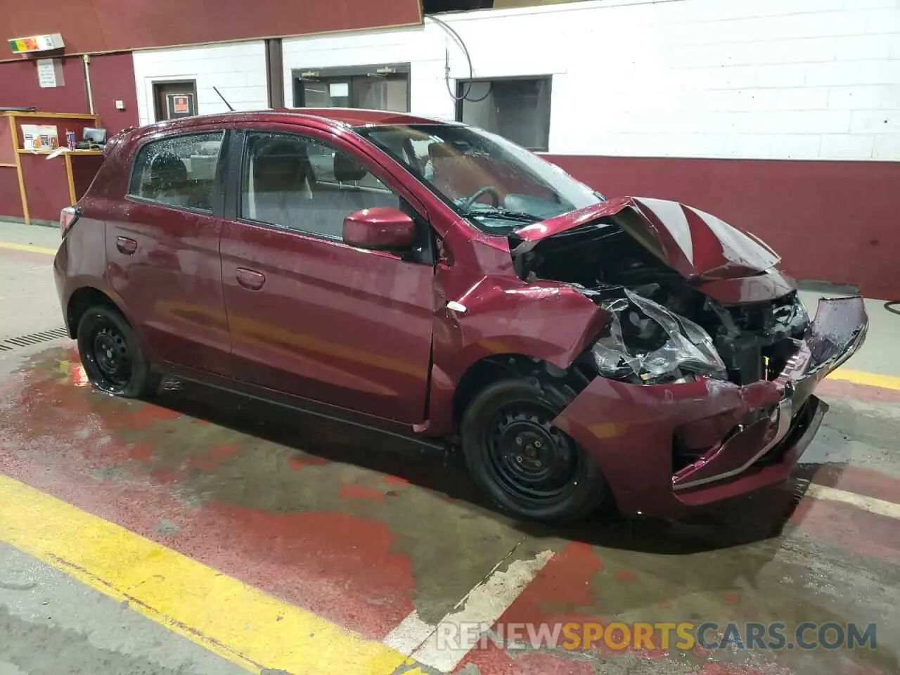 4 fotografías del automóvil dañado ML32AUHJ7NH006531 MITSUBISHI MIRAGE 2022
