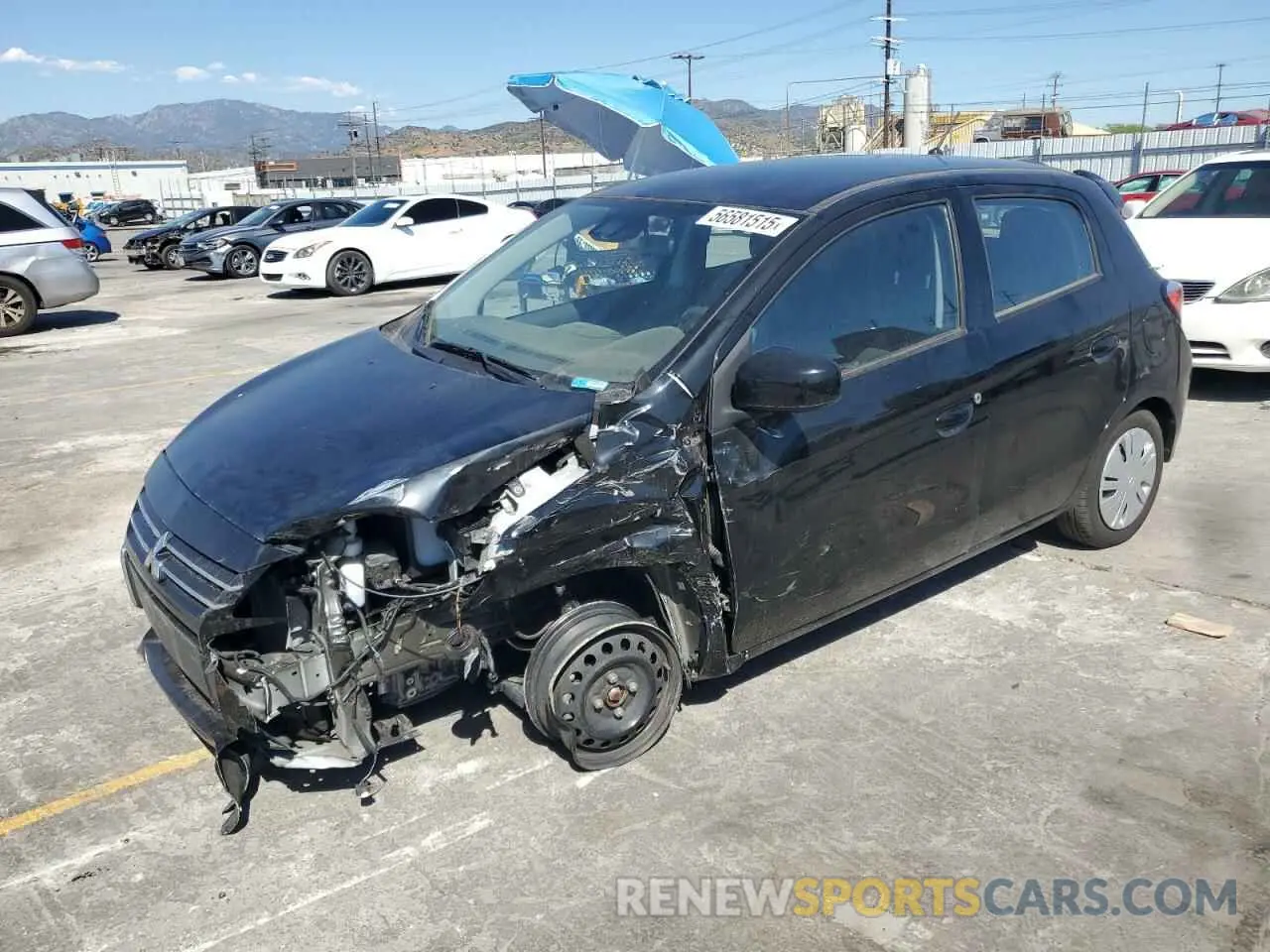 1 fotografías del automóvil dañado ML32AUHJ7NH006996 MITSUBISHI MIRAGE 2022