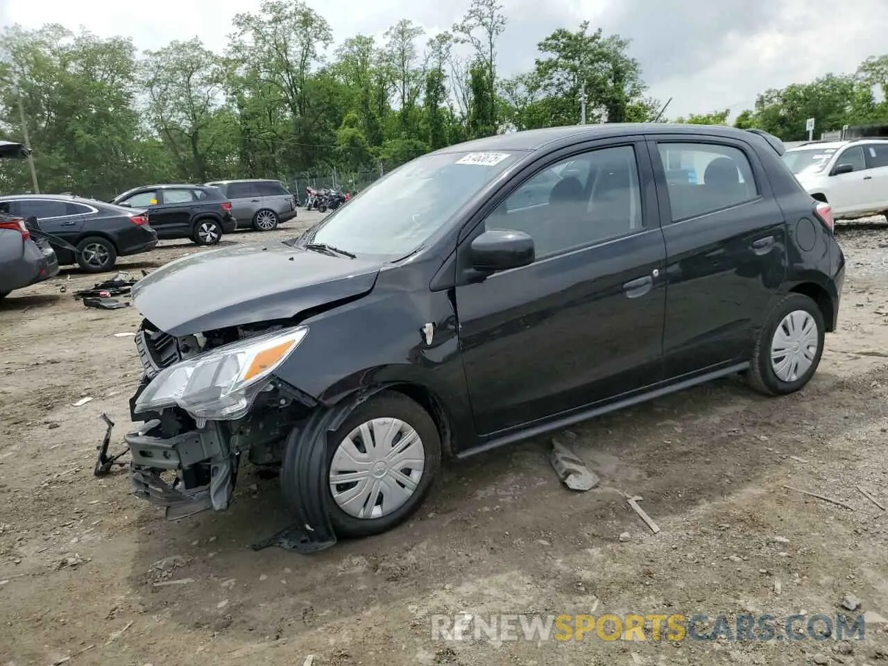 1 fotografías del automóvil dañado ML32AUHJ8NH002844 MITSUBISHI MIRAGE 2022