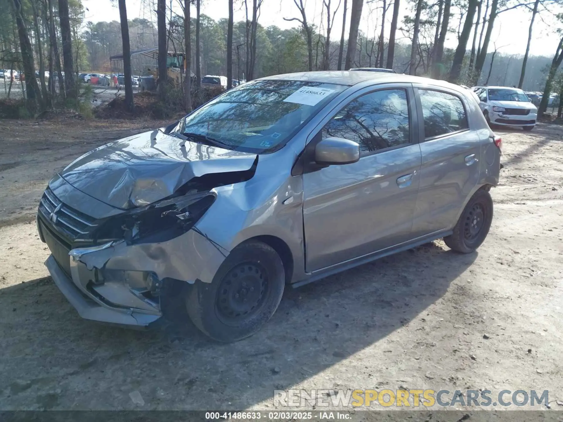 2 fotografías del automóvil dañado ML32AUHJ8NH008546 MITSUBISHI MIRAGE 2022