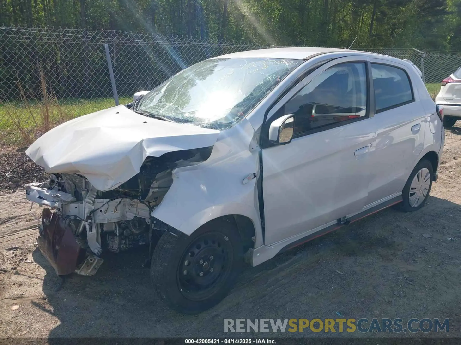 2 fotografías del automóvil dañado ML32AUHJ9NH008054 MITSUBISHI MIRAGE 2022