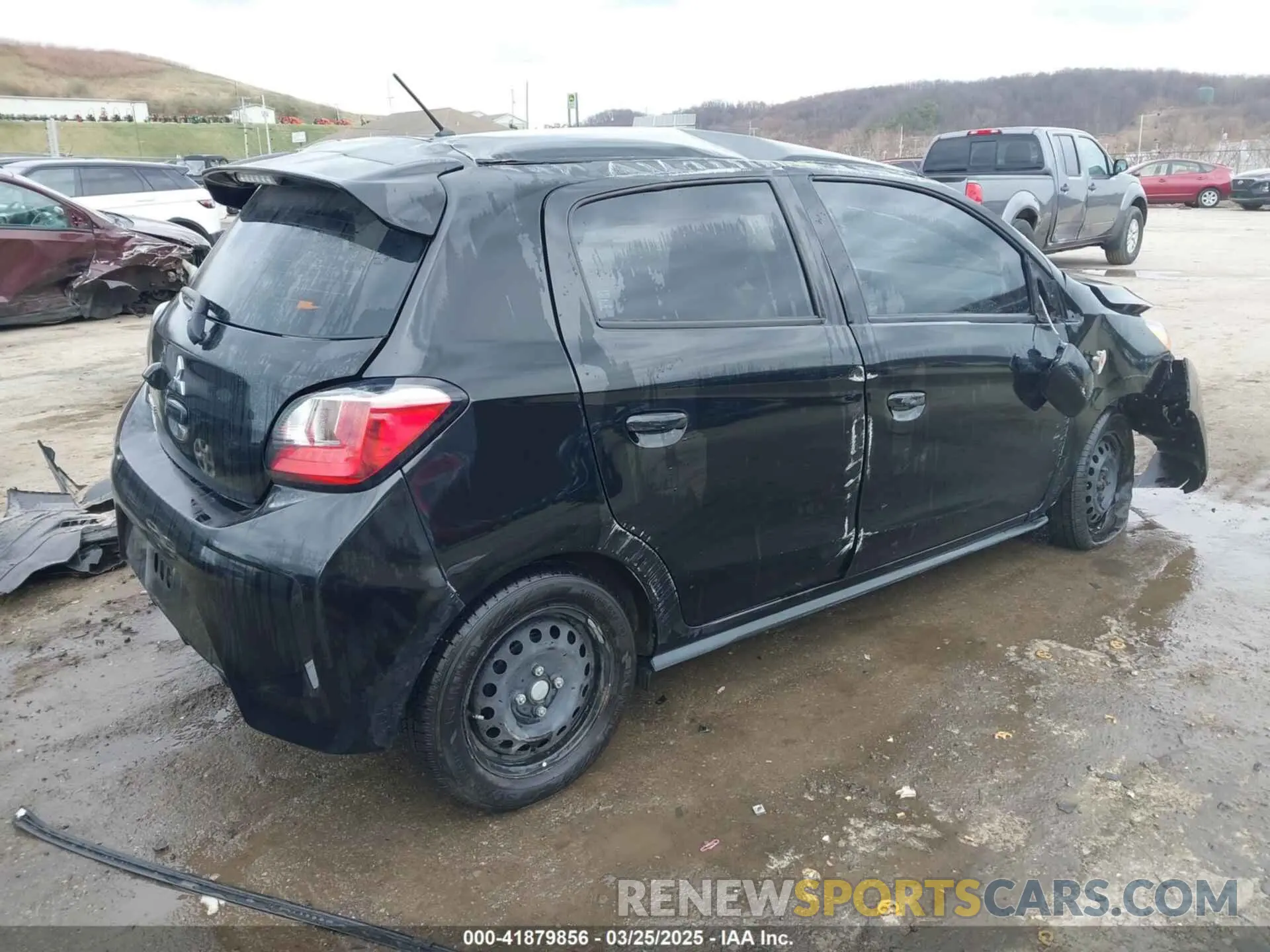 4 fotografías del automóvil dañado ML32AUHJ9NH008569 MITSUBISHI MIRAGE 2022