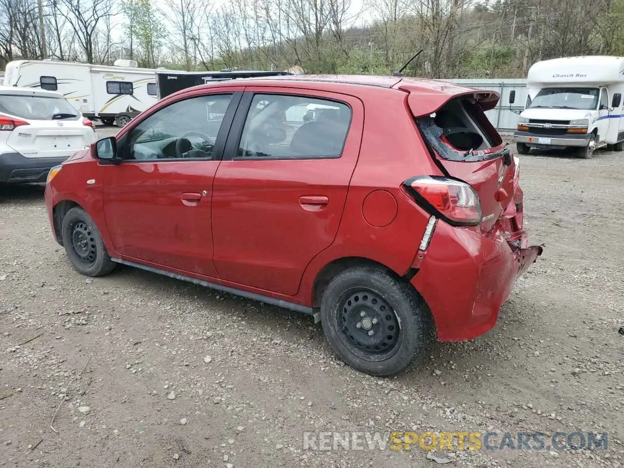 2 fotografías del automóvil dañado ML32AUHJXNH002392 MITSUBISHI MIRAGE 2022