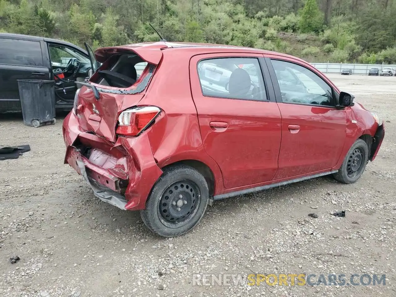 3 fotografías del automóvil dañado ML32AUHJXNH002392 MITSUBISHI MIRAGE 2022