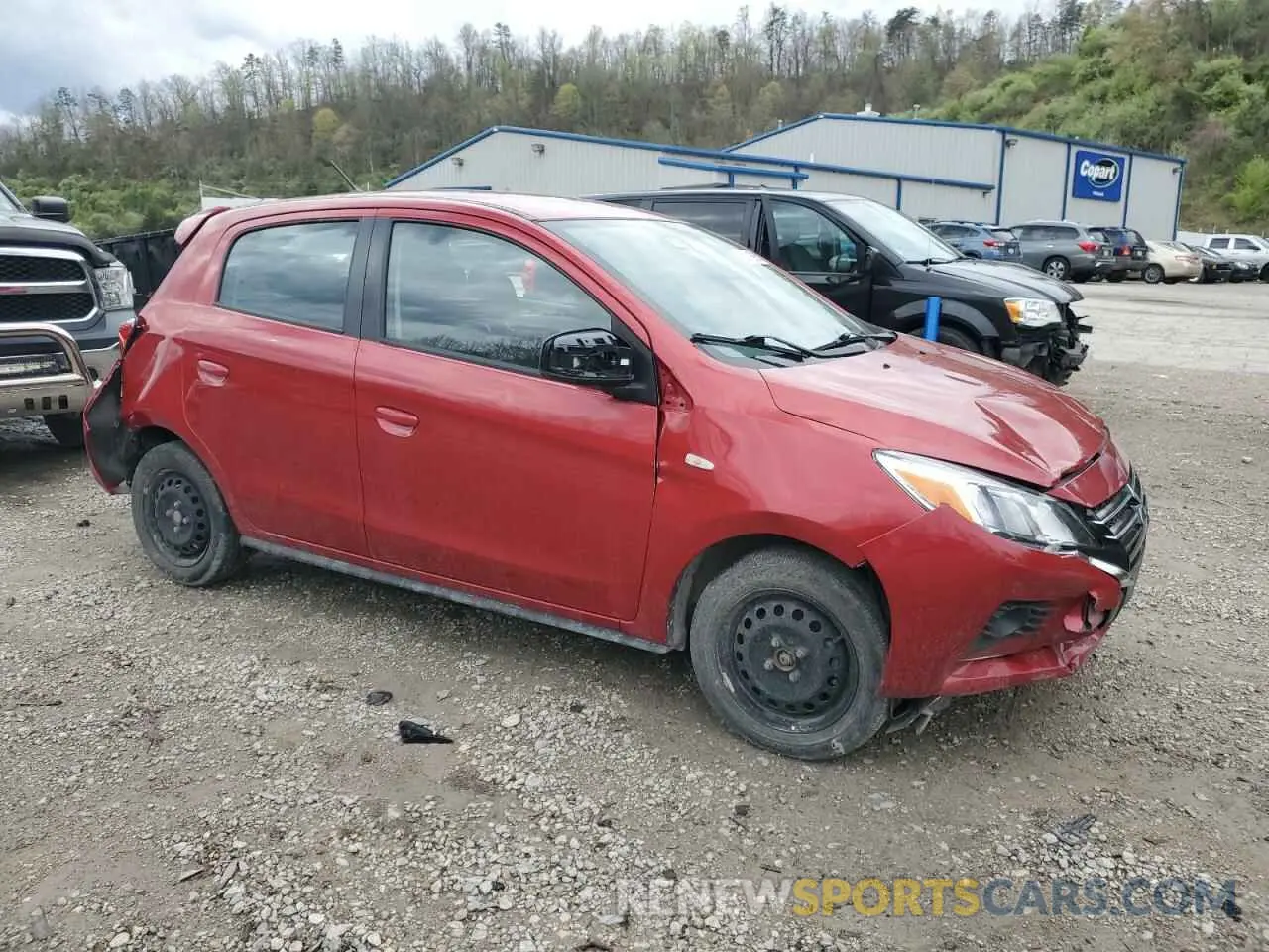 4 fotografías del automóvil dañado ML32AUHJXNH002392 MITSUBISHI MIRAGE 2022
