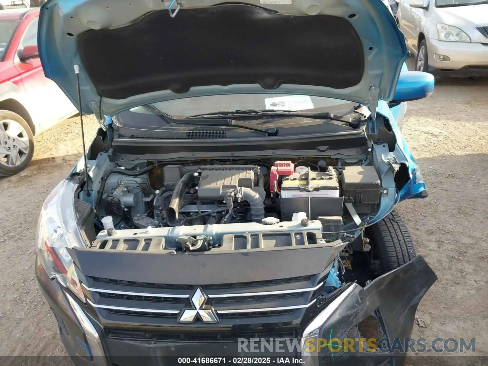 10 fotografías del automóvil dañado ML32AUHJXNH007589 MITSUBISHI MIRAGE 2022