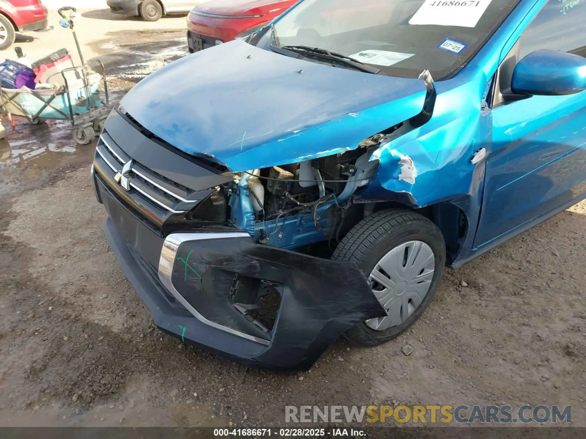 6 fotografías del automóvil dañado ML32AUHJXNH007589 MITSUBISHI MIRAGE 2022