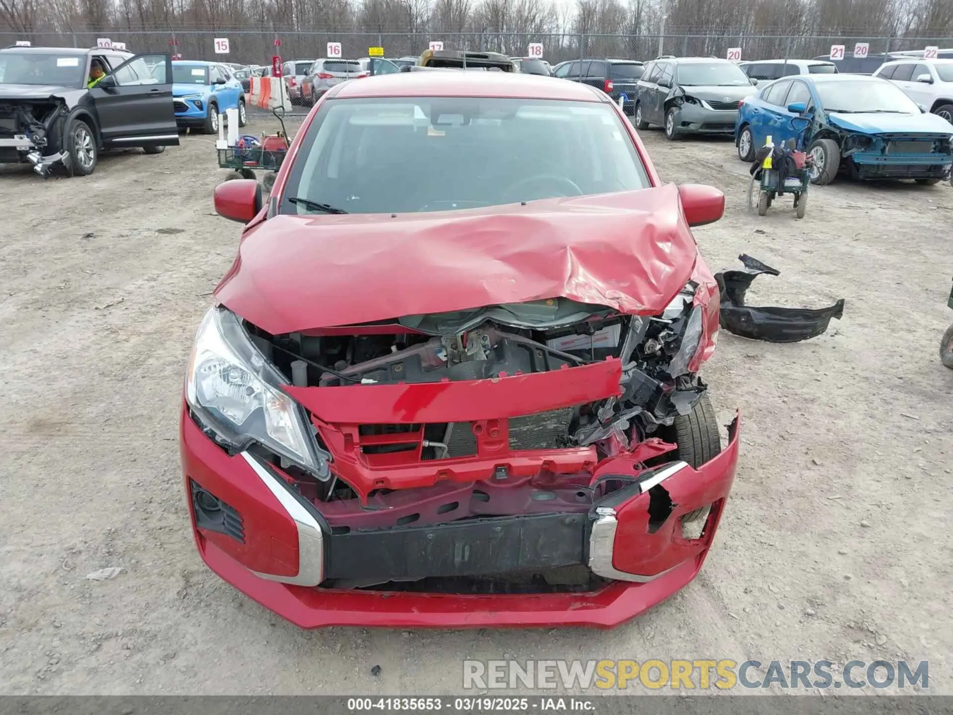 12 fotografías del automóvil dañado ML32AUHJXNH008306 MITSUBISHI MIRAGE 2022