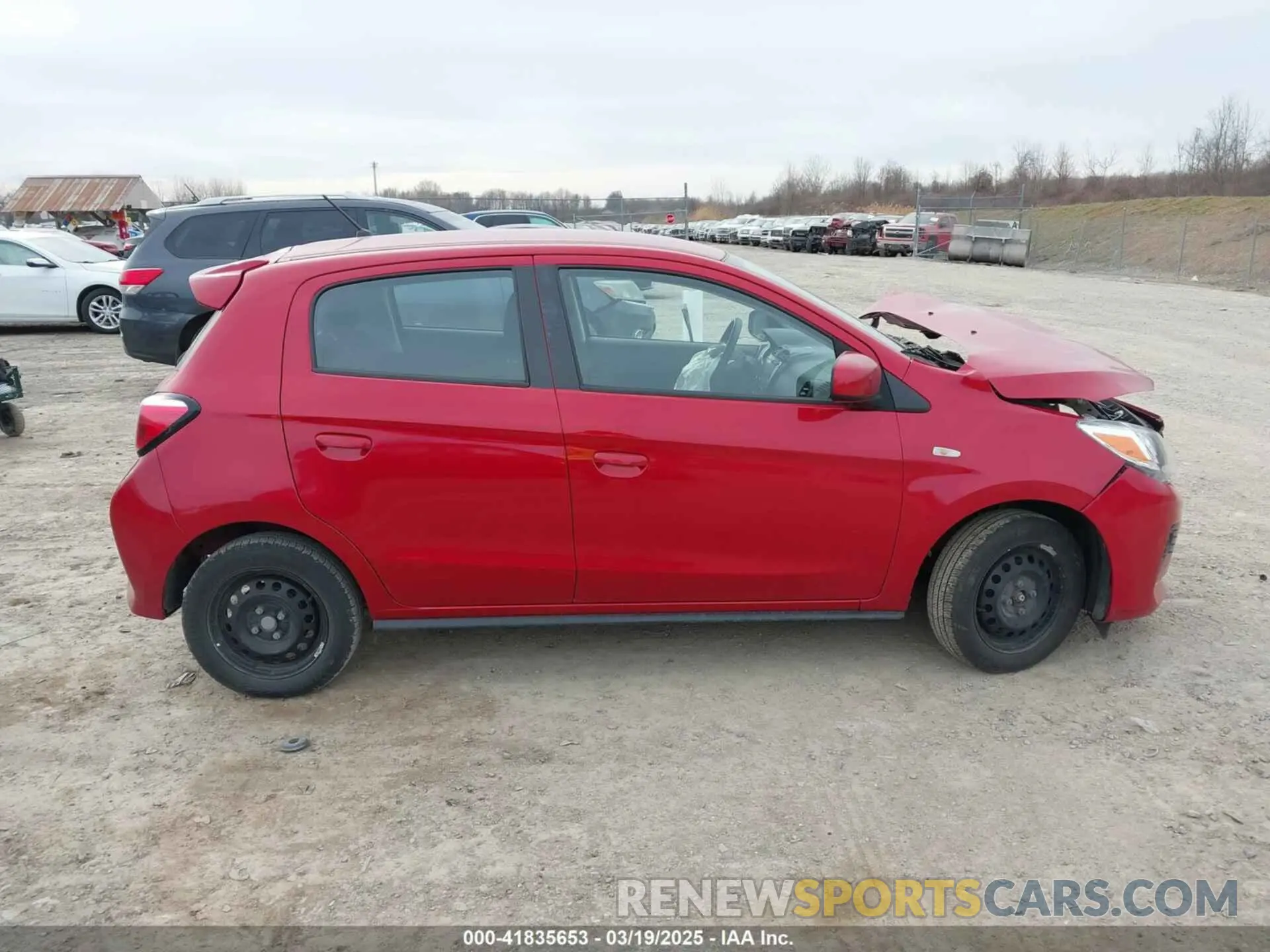 13 fotografías del automóvil dañado ML32AUHJXNH008306 MITSUBISHI MIRAGE 2022