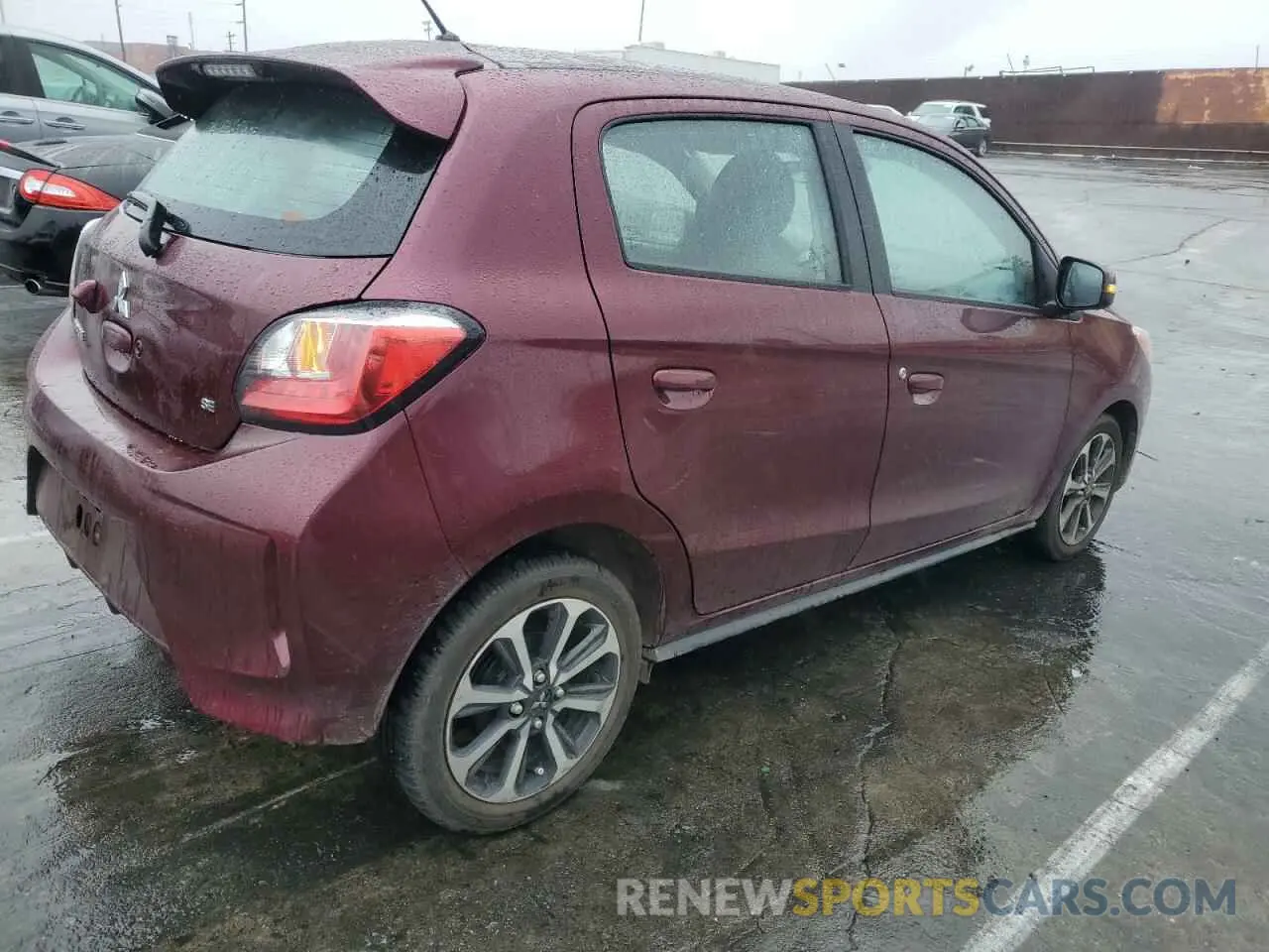 3 fotografías del automóvil dañado ML32AWHJ1NH005788 MITSUBISHI MIRAGE 2022