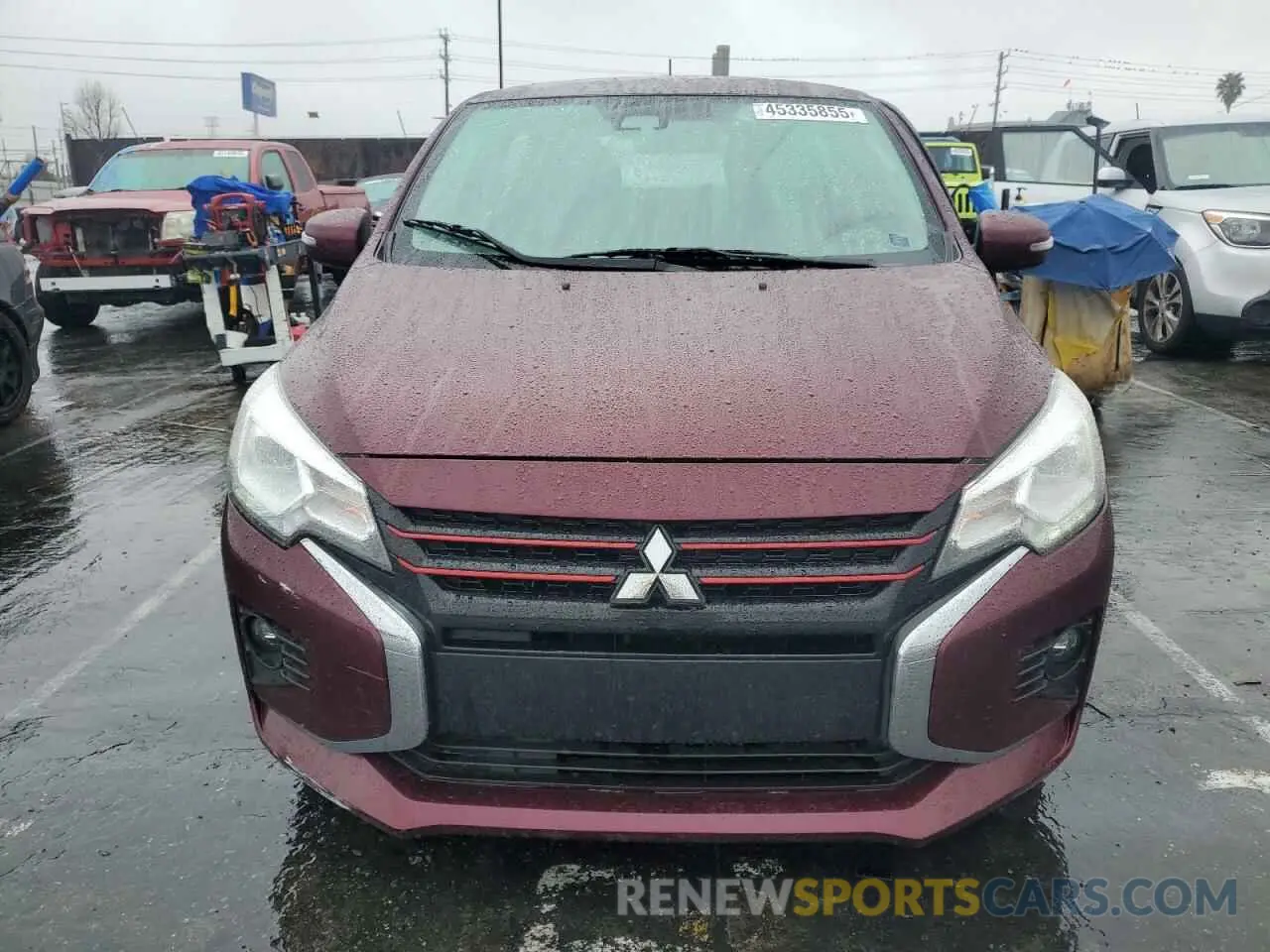 5 fotografías del automóvil dañado ML32AWHJ1NH005788 MITSUBISHI MIRAGE 2022