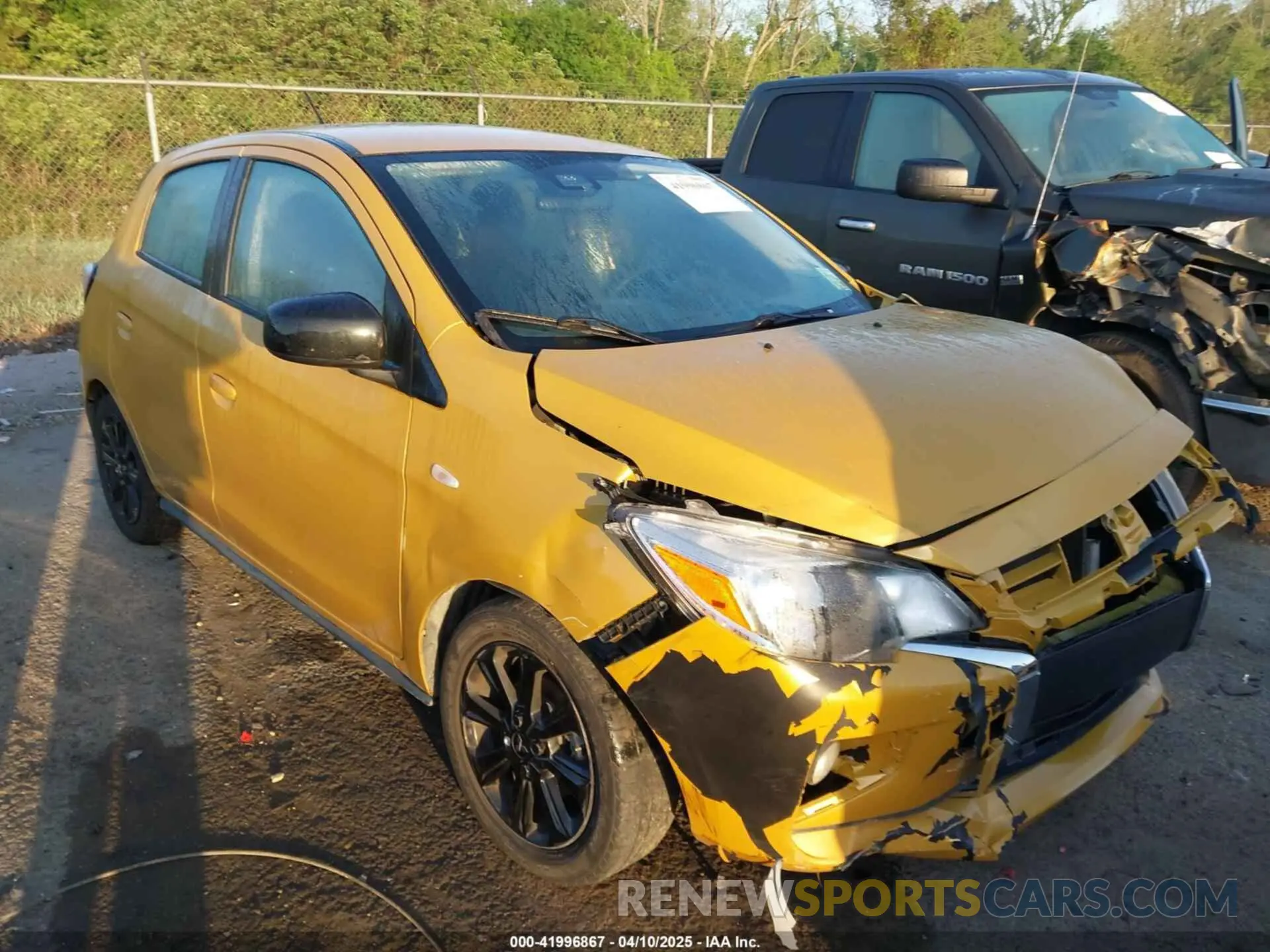 1 fotografías del automóvil dañado ML32AWHJ4NH001122 MITSUBISHI MIRAGE 2022