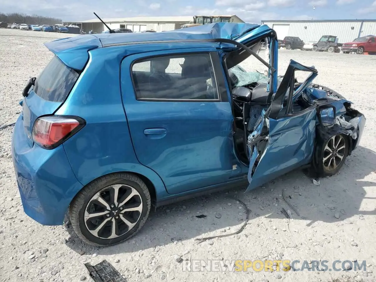 3 fotografías del automóvil dañado ML32AWHJ5NH005390 MITSUBISHI MIRAGE 2022