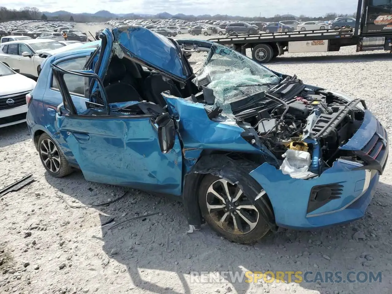 4 fotografías del automóvil dañado ML32AWHJ5NH005390 MITSUBISHI MIRAGE 2022