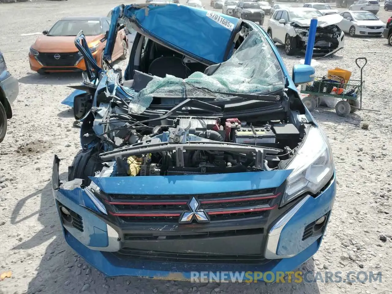 5 fotografías del automóvil dañado ML32AWHJ5NH005390 MITSUBISHI MIRAGE 2022