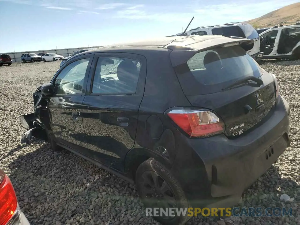 2 fotografías del automóvil dañado ML32AWHJ7NH006900 MITSUBISHI MIRAGE 2022