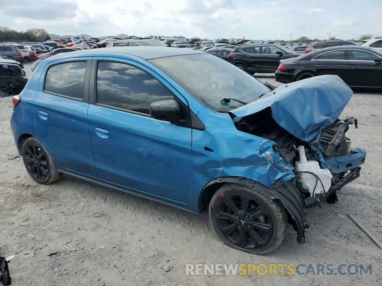 4 fotografías del automóvil dañado ML32AWHJ7NH009408 MITSUBISHI MIRAGE 2022