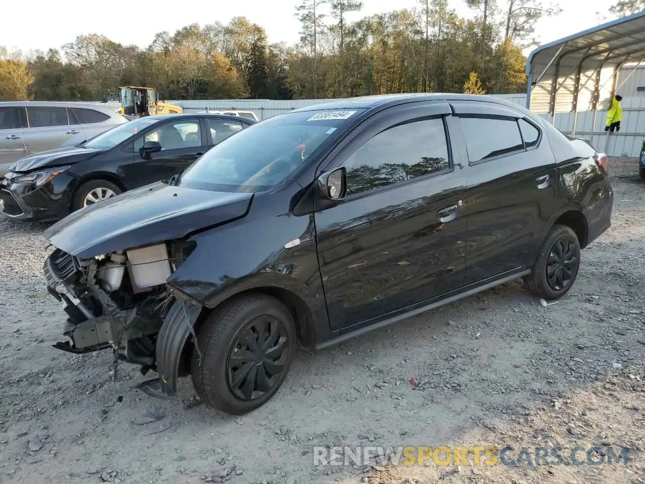 1 fotografías del automóvil dañado ML32FUFJ0NHF07476 MITSUBISHI MIRAGE 2022