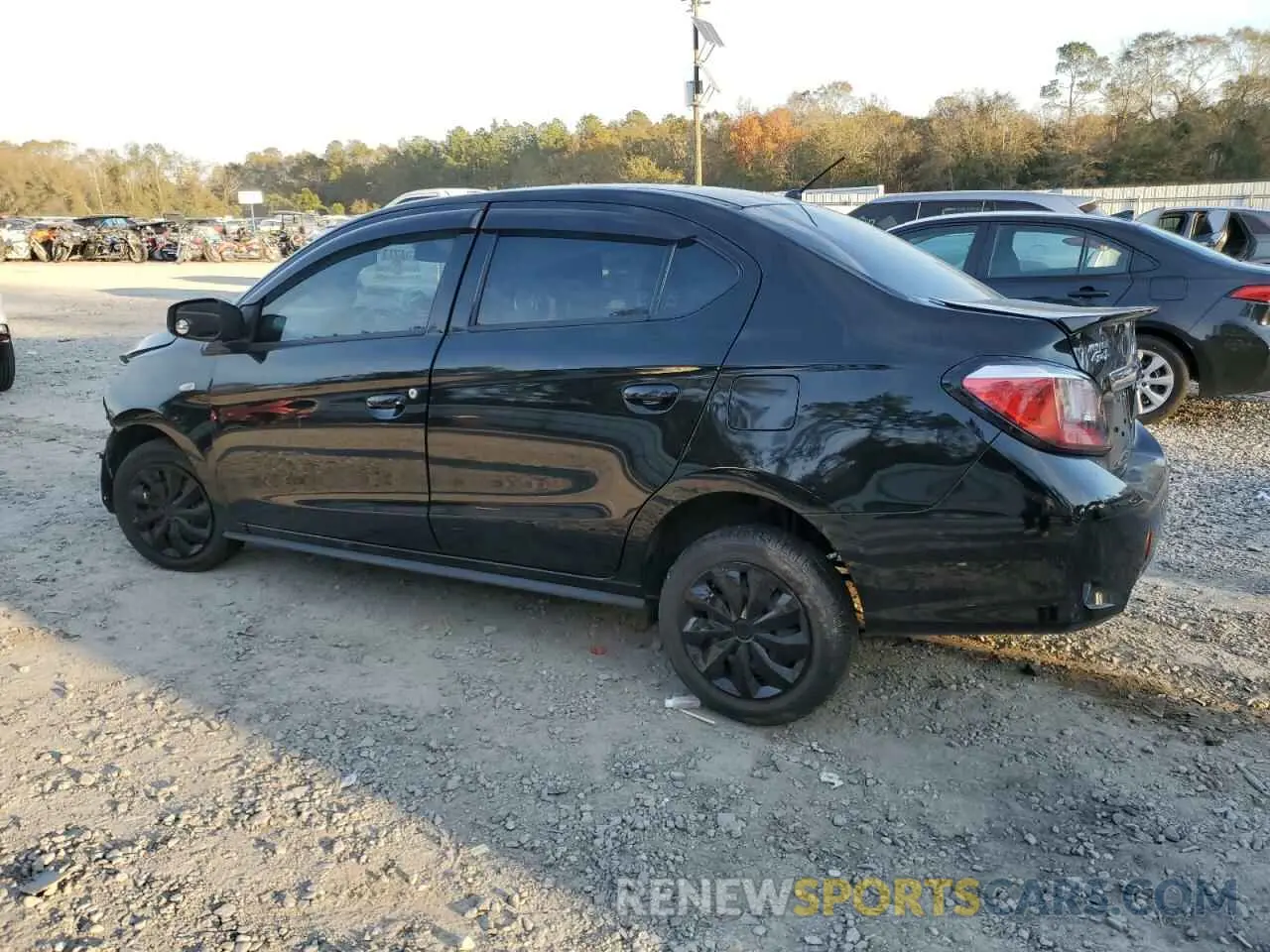 2 fotografías del automóvil dañado ML32FUFJ0NHF07476 MITSUBISHI MIRAGE 2022