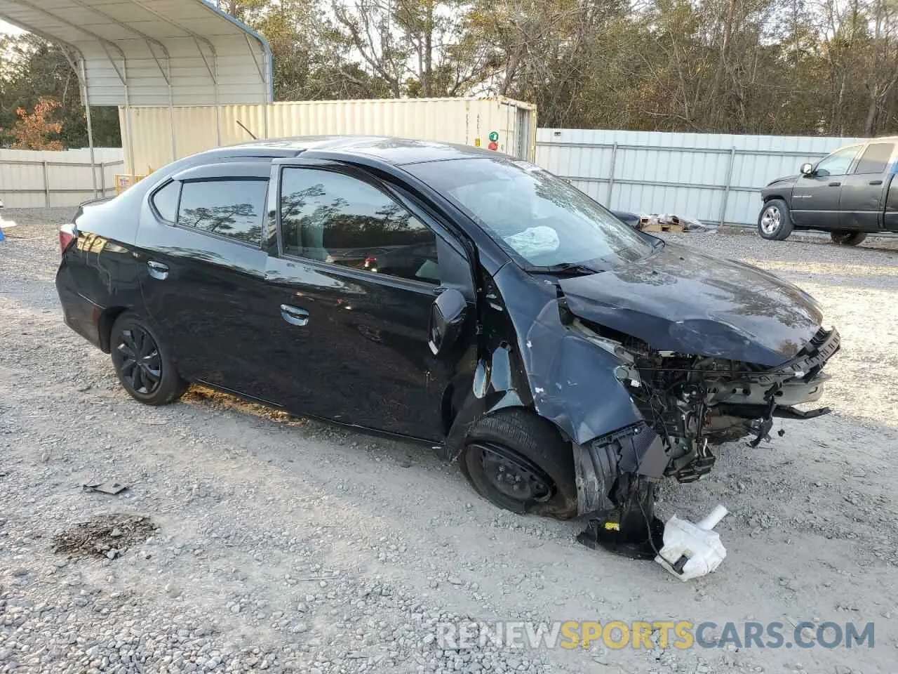 4 fotografías del automóvil dañado ML32FUFJ0NHF07476 MITSUBISHI MIRAGE 2022
