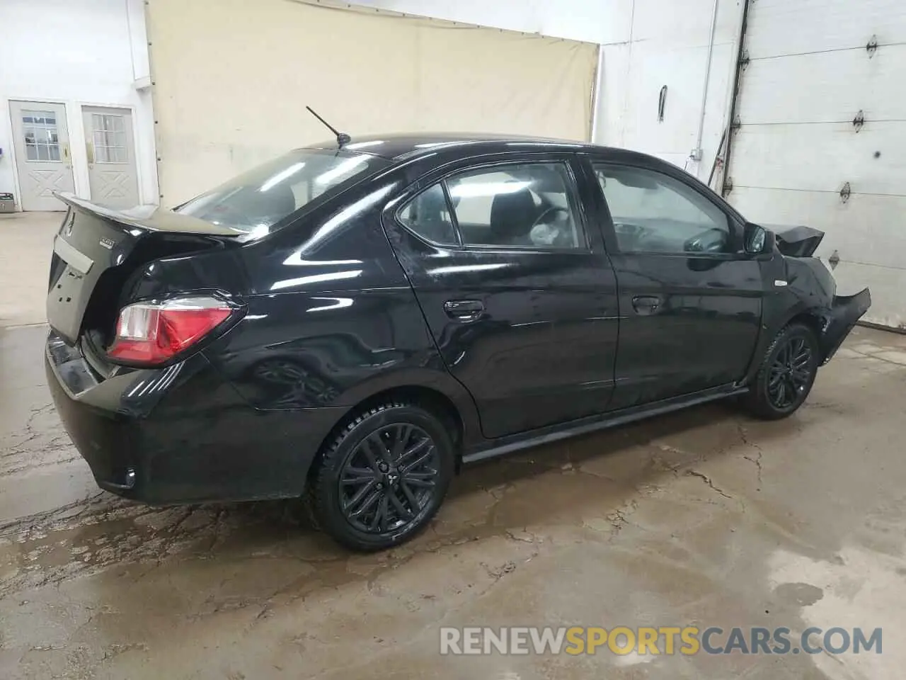 3 fotografías del automóvil dañado ML32FUFJ1NHF03307 MITSUBISHI MIRAGE 2022