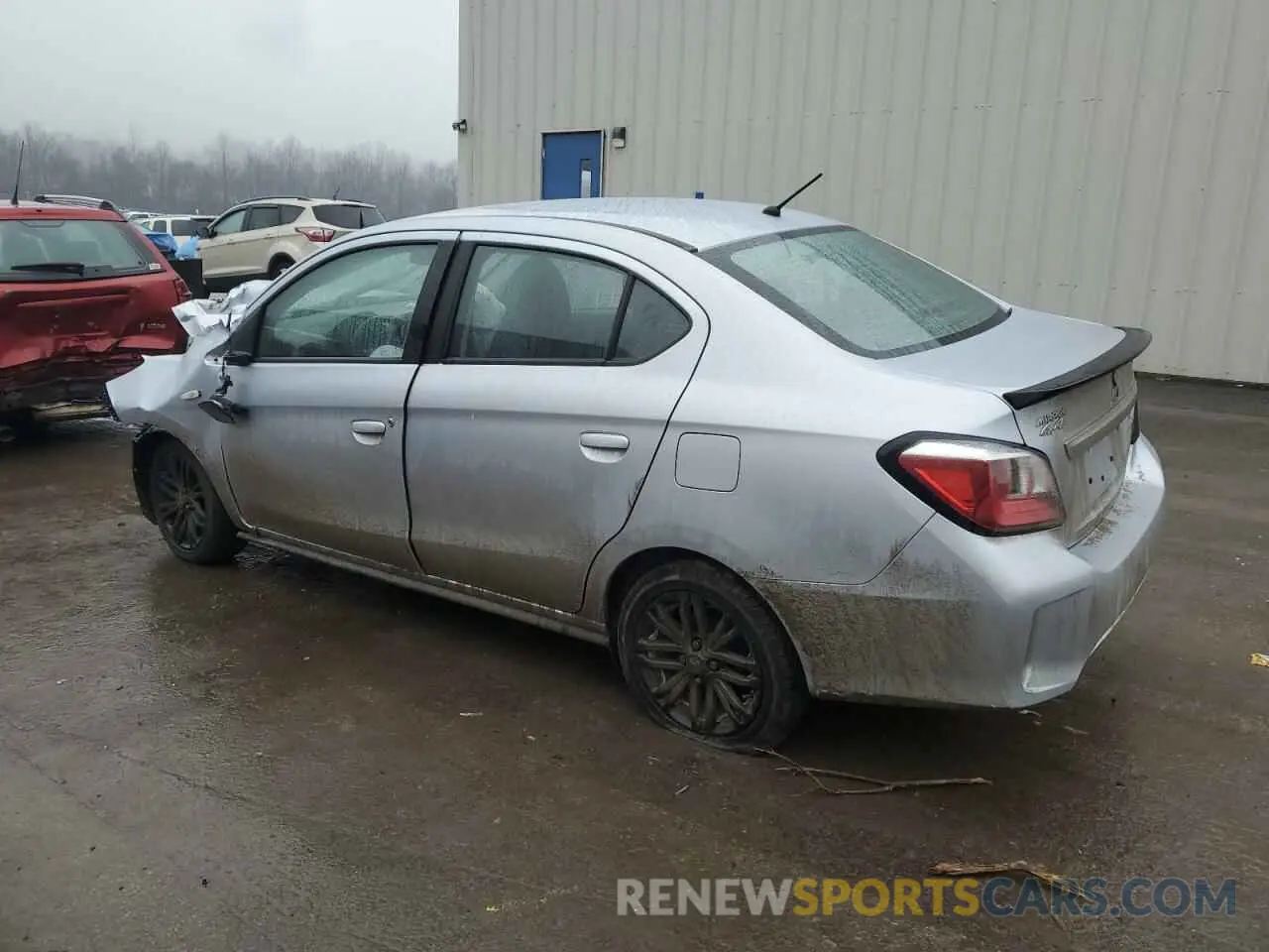 2 fotografías del automóvil dañado ML32FUFJ1NHF07079 MITSUBISHI MIRAGE 2022