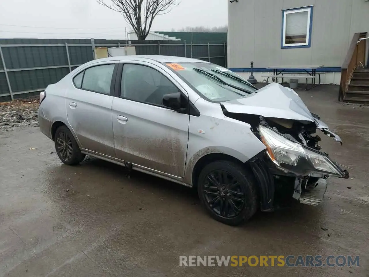 4 fotografías del automóvil dañado ML32FUFJ1NHF07079 MITSUBISHI MIRAGE 2022