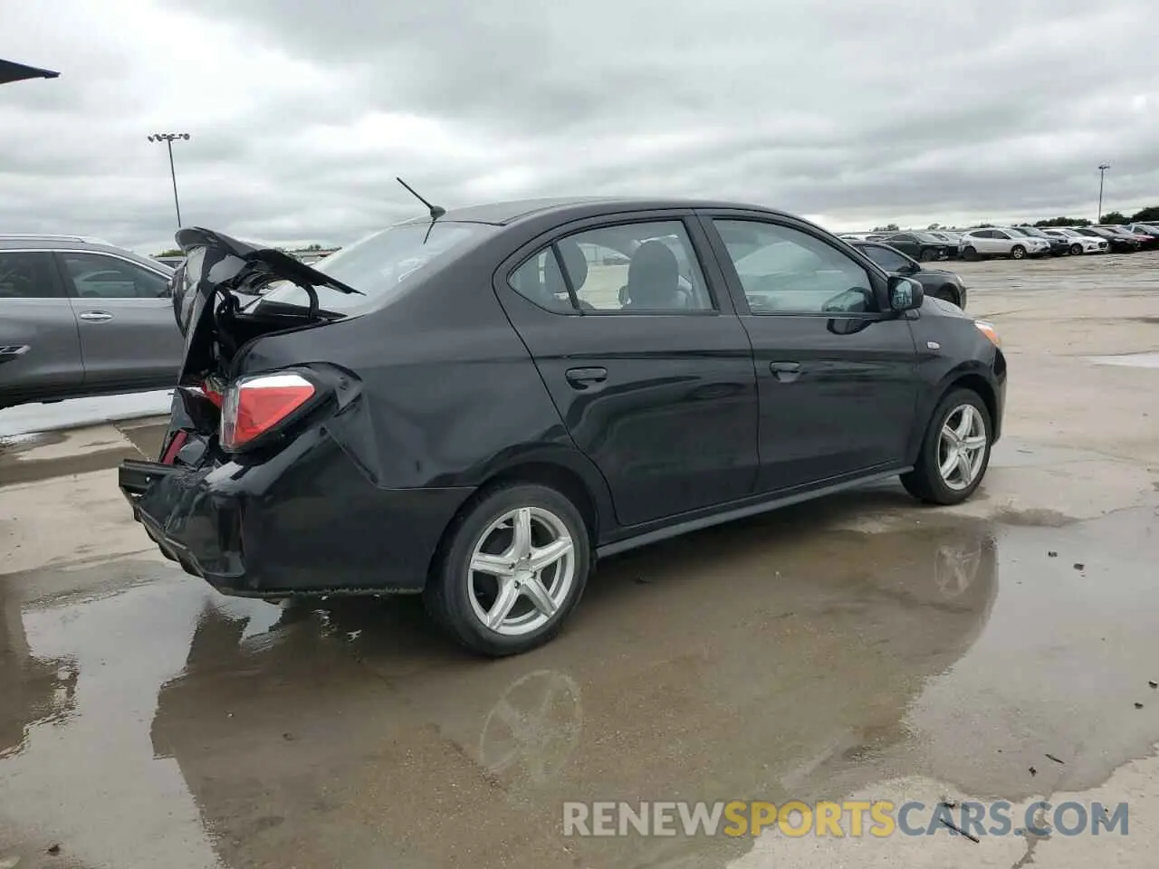 3 fotografías del automóvil dañado ML32FUFJ2NHF06863 MITSUBISHI MIRAGE 2022