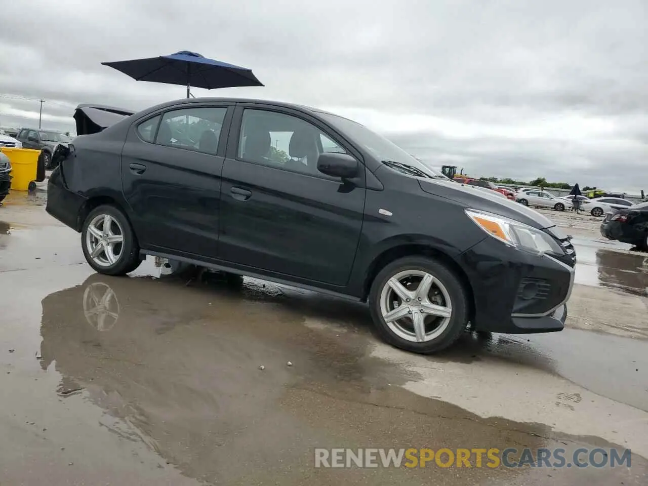 4 fotografías del automóvil dañado ML32FUFJ2NHF06863 MITSUBISHI MIRAGE 2022