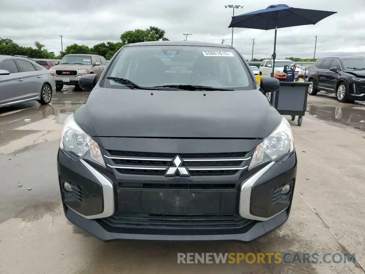 5 fotografías del automóvil dañado ML32FUFJ2NHF06863 MITSUBISHI MIRAGE 2022