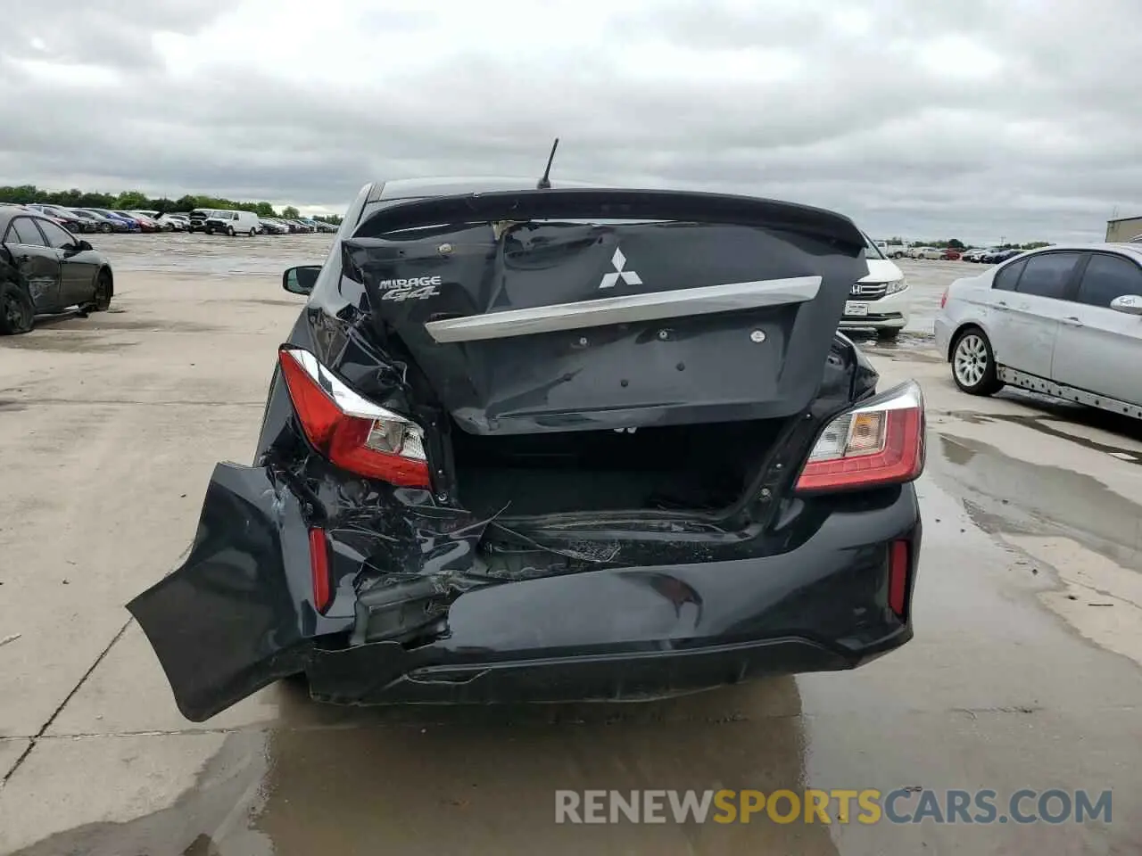 6 fotografías del automóvil dañado ML32FUFJ2NHF06863 MITSUBISHI MIRAGE 2022