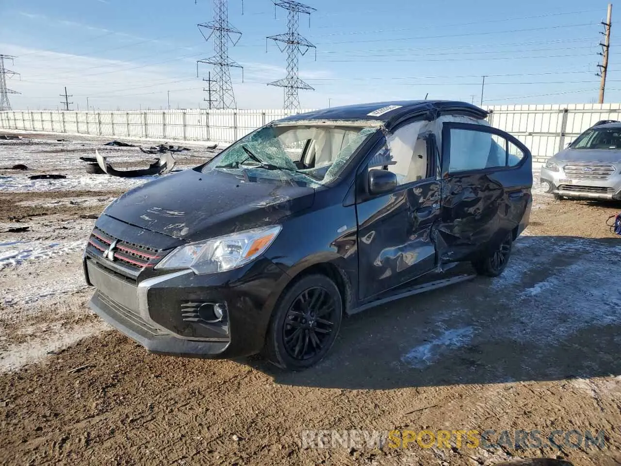 1 fotografías del automóvil dañado ML32FUFJ2NHF07091 MITSUBISHI MIRAGE 2022