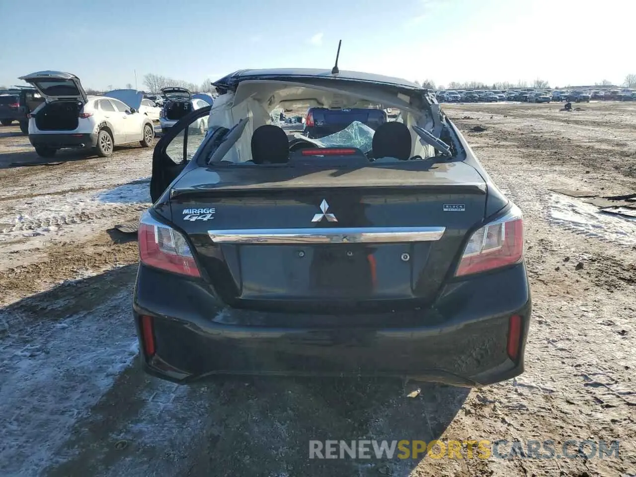 6 fotografías del automóvil dañado ML32FUFJ2NHF07091 MITSUBISHI MIRAGE 2022