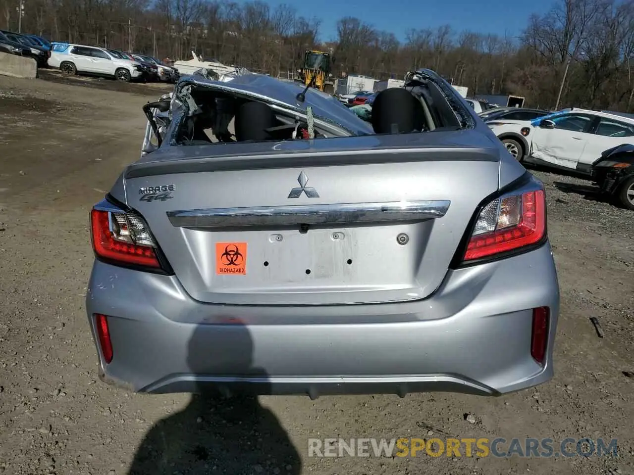 6 fotografías del automóvil dañado ML32FUFJ3NHF08802 MITSUBISHI MIRAGE 2022