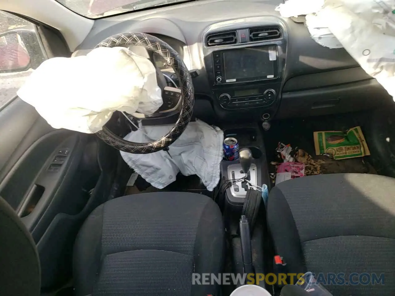 8 fotografías del automóvil dañado ML32FUFJ4NHF03818 MITSUBISHI MIRAGE 2022