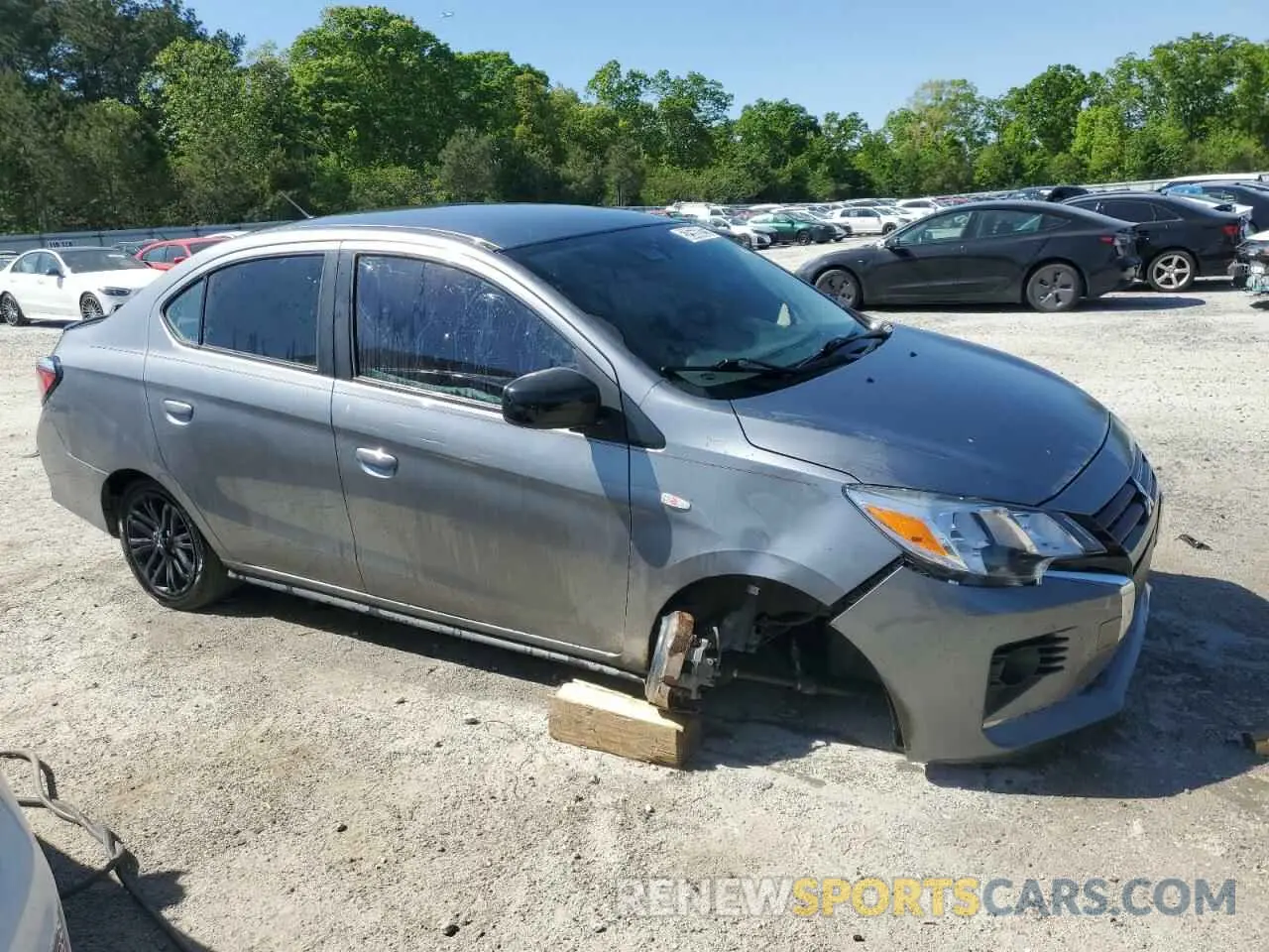 4 fotografías del automóvil dañado ML32FUFJ4NHF05102 MITSUBISHI MIRAGE 2022