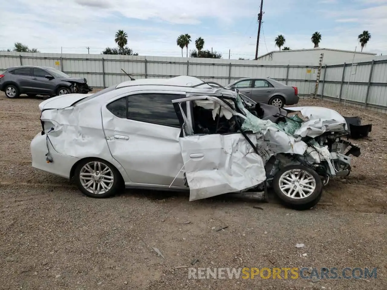 9 fotografías del automóvil dañado ML32FUFJ5NHF01057 MITSUBISHI MIRAGE 2022
