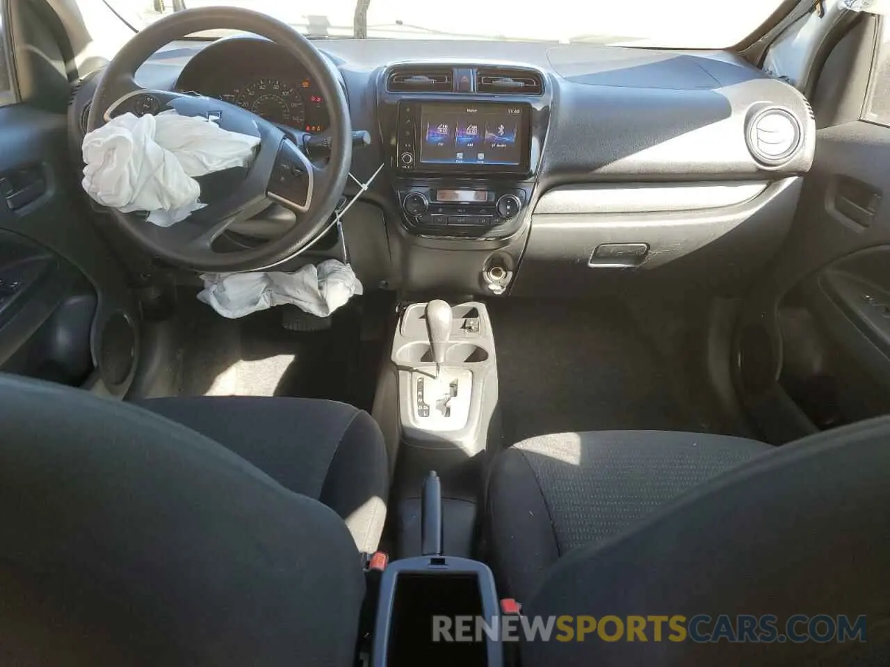 8 fotografías del automóvil dañado ML32FUFJ5NHF05965 MITSUBISHI MIRAGE 2022