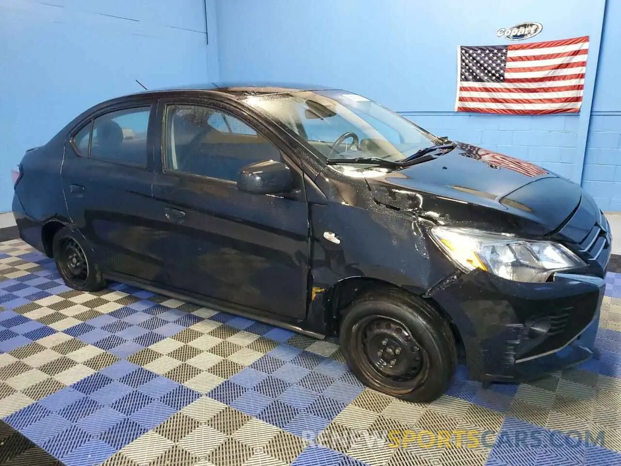 4 fotografías del automóvil dañado ML32FUFJ6NHF04081 MITSUBISHI MIRAGE 2022
